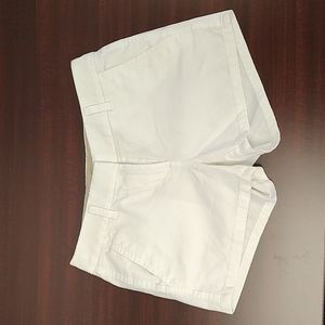 J. Crew White 100% Cotton 3.5" Chino Shorts